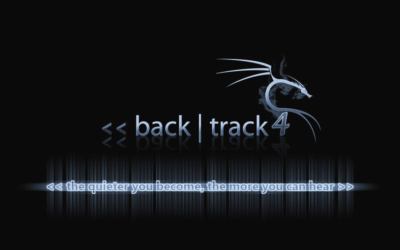 Backtrack 4 logo with quote