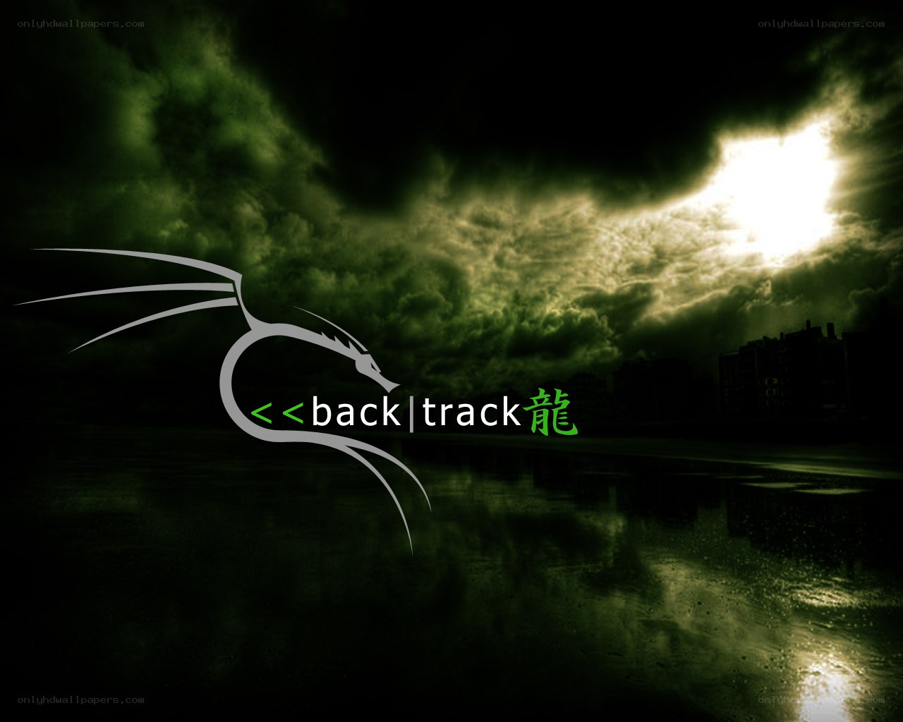 BackTrack Linux logo on dark background