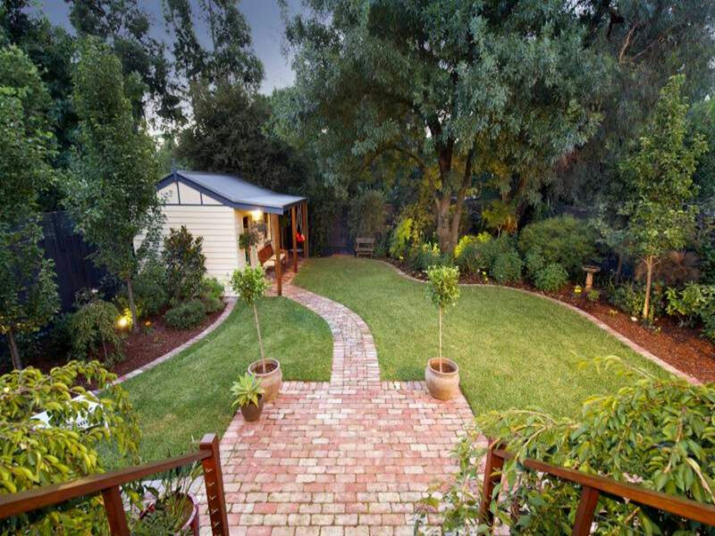 Backyard Garden with Shed
