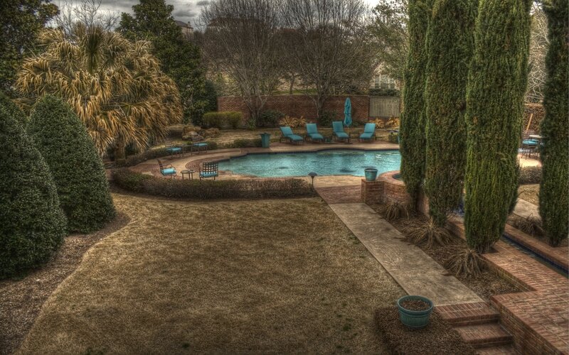 Backyard Pool Area — Green