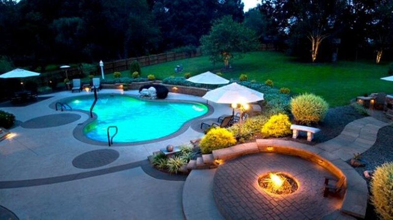 Backyard Pool Area