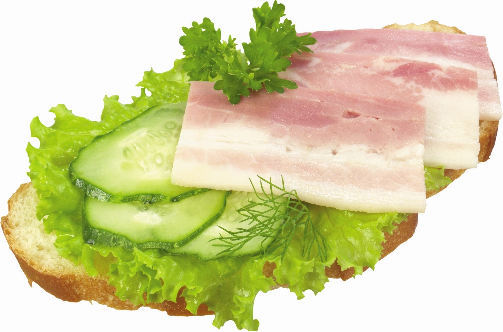 bacon and cucumber sandwich