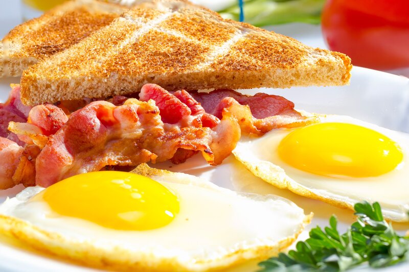 Bacon and Eggs Breakfast — Yellow