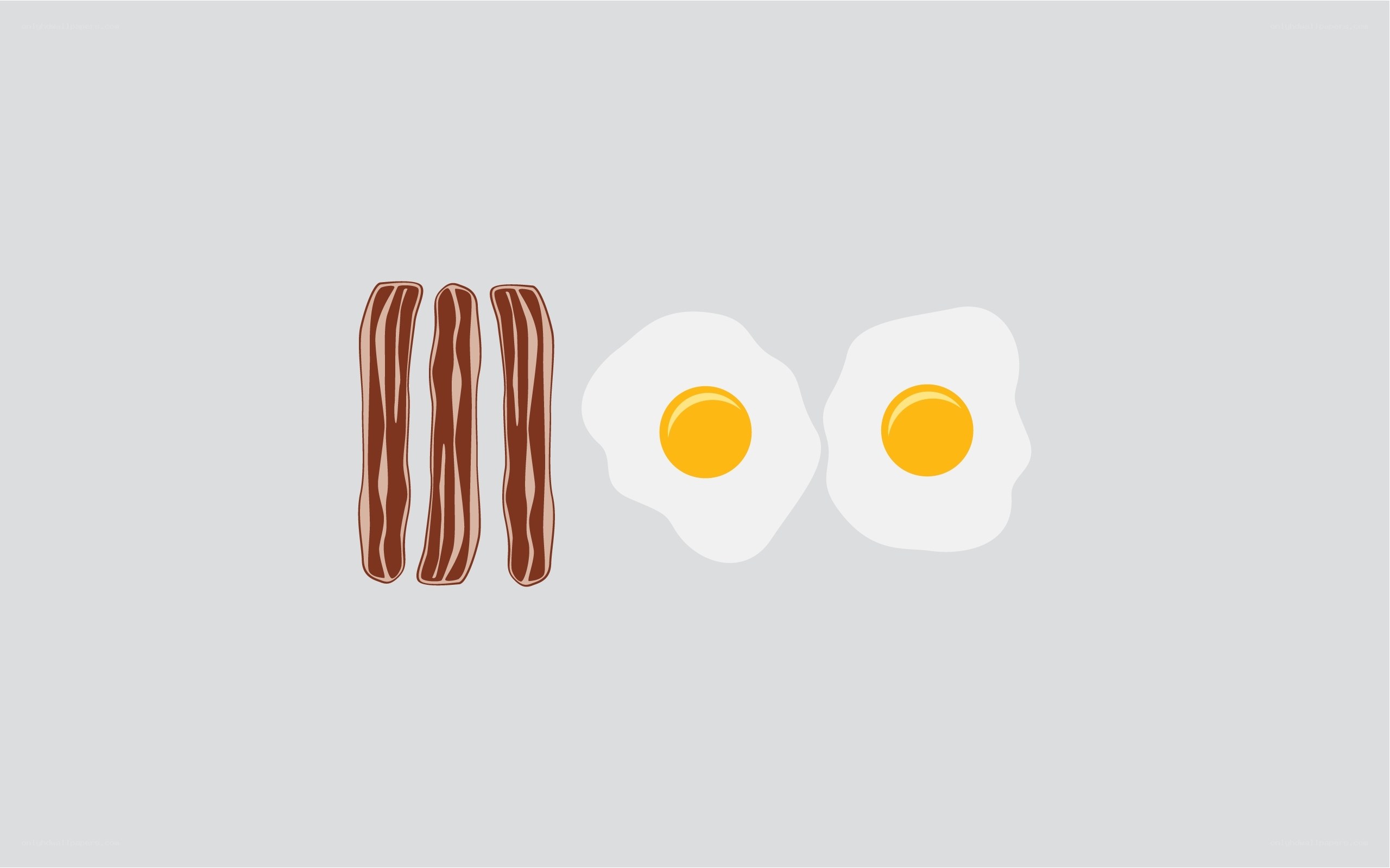 bacon and eggs illustration