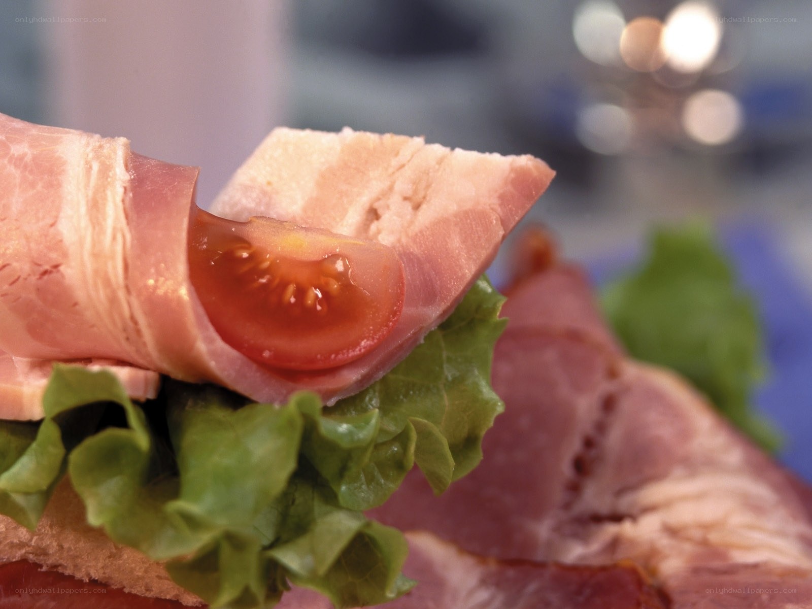 Bacon and tomato sandwich
