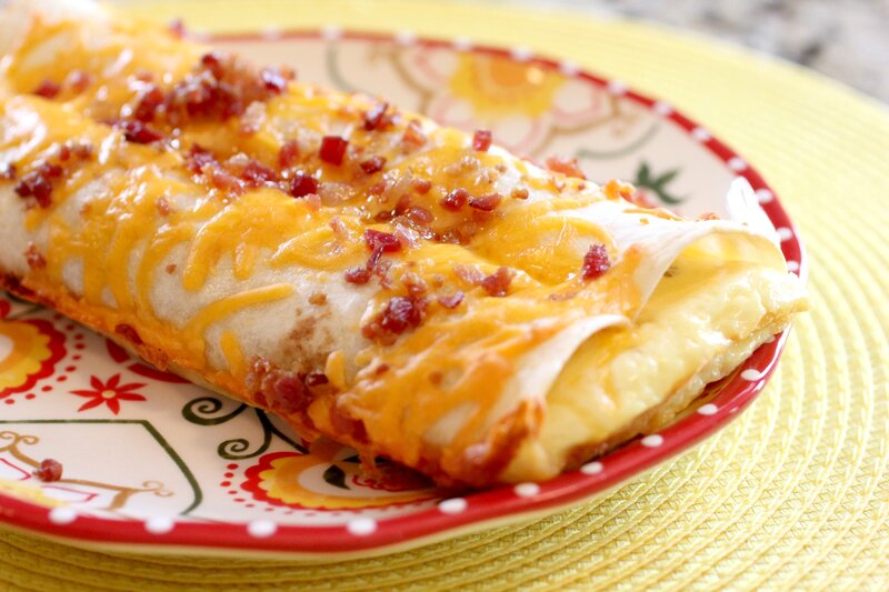 Bacon Cheese Burrito
