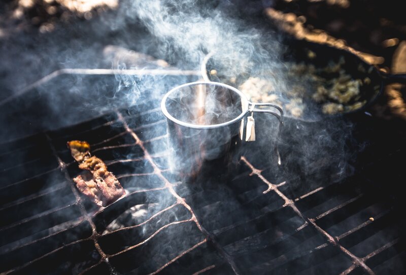 Bacon on Grill