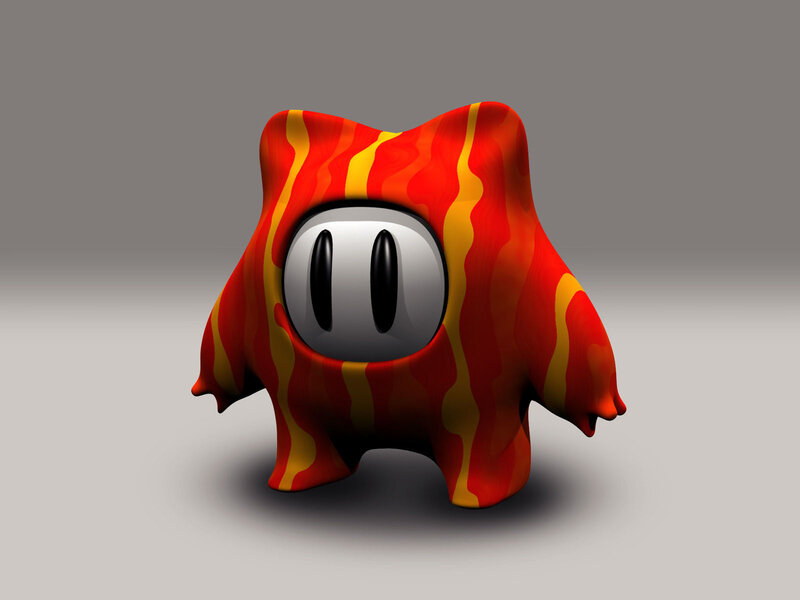 Bacon-themed character model