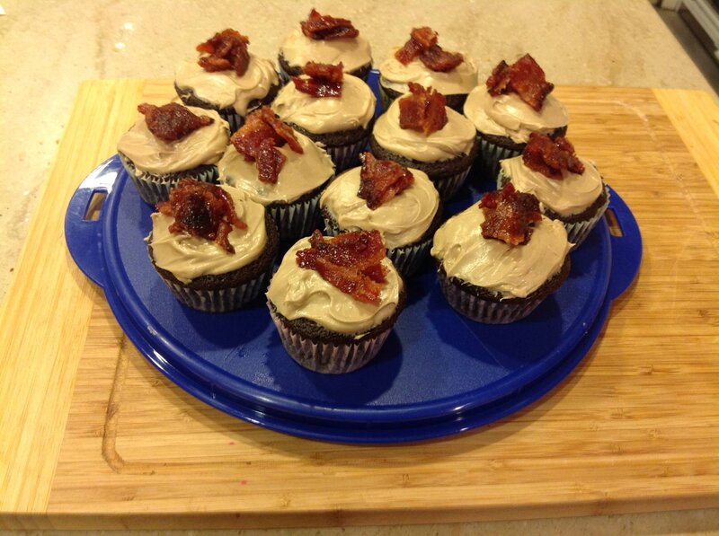 Bacon-topped Cupcakes
