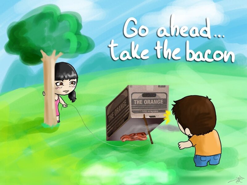 Bacon trap prank