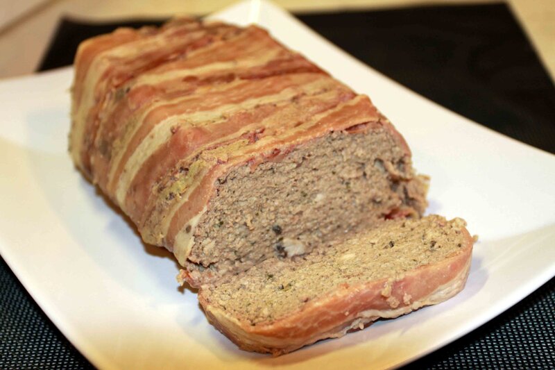 Bacon-wrapped meatloaf