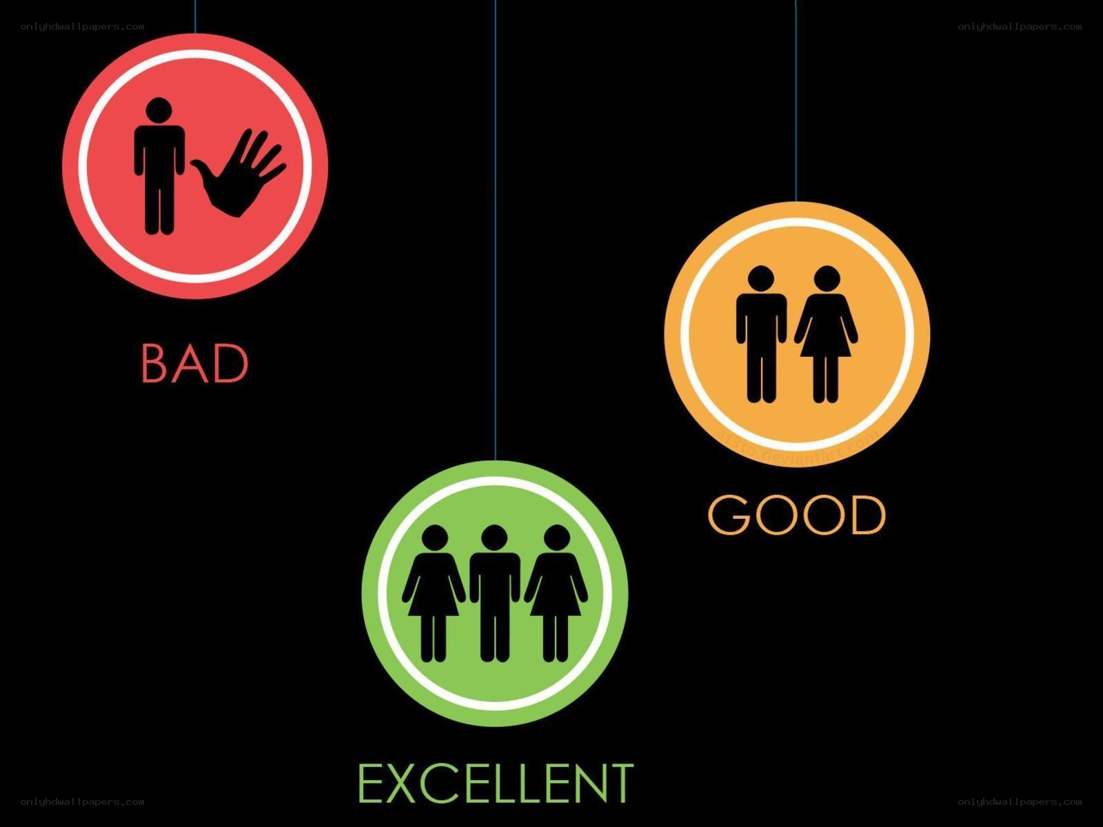 Bad good excellent icons