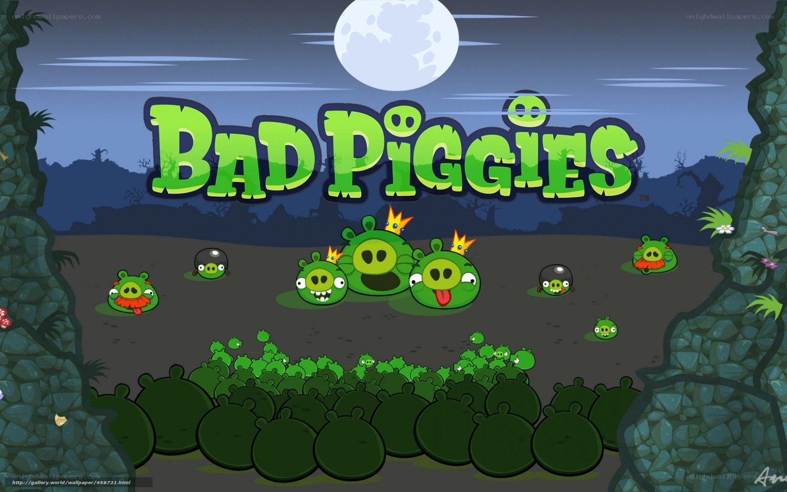 Bad Piggies title screen