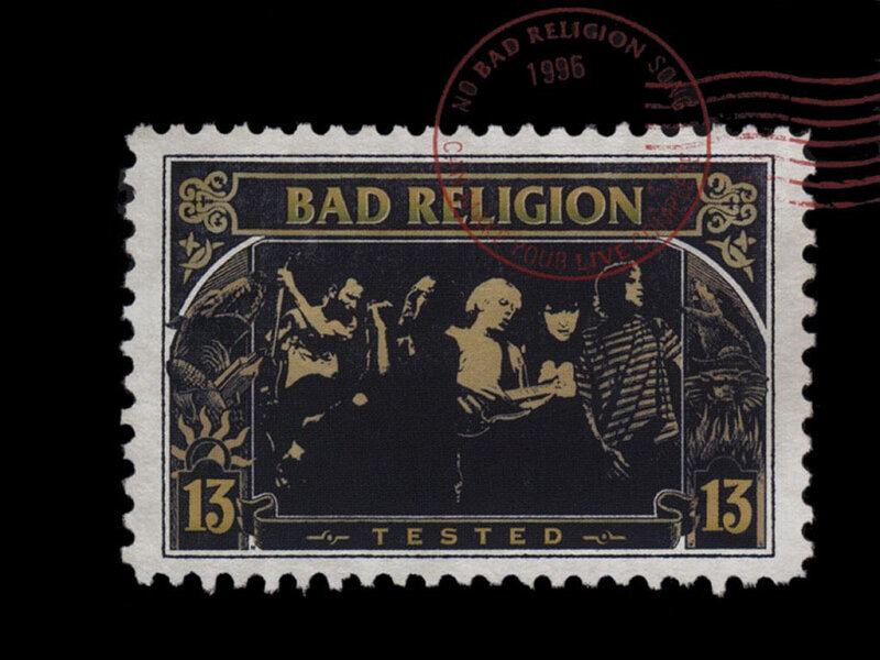 Bad Religion stamp with postmark