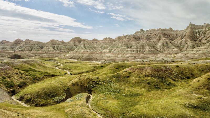 Badlands Landscape — Green