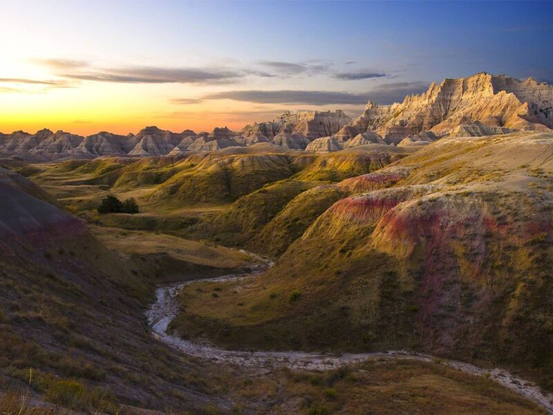Badlands Landscape — Yellow