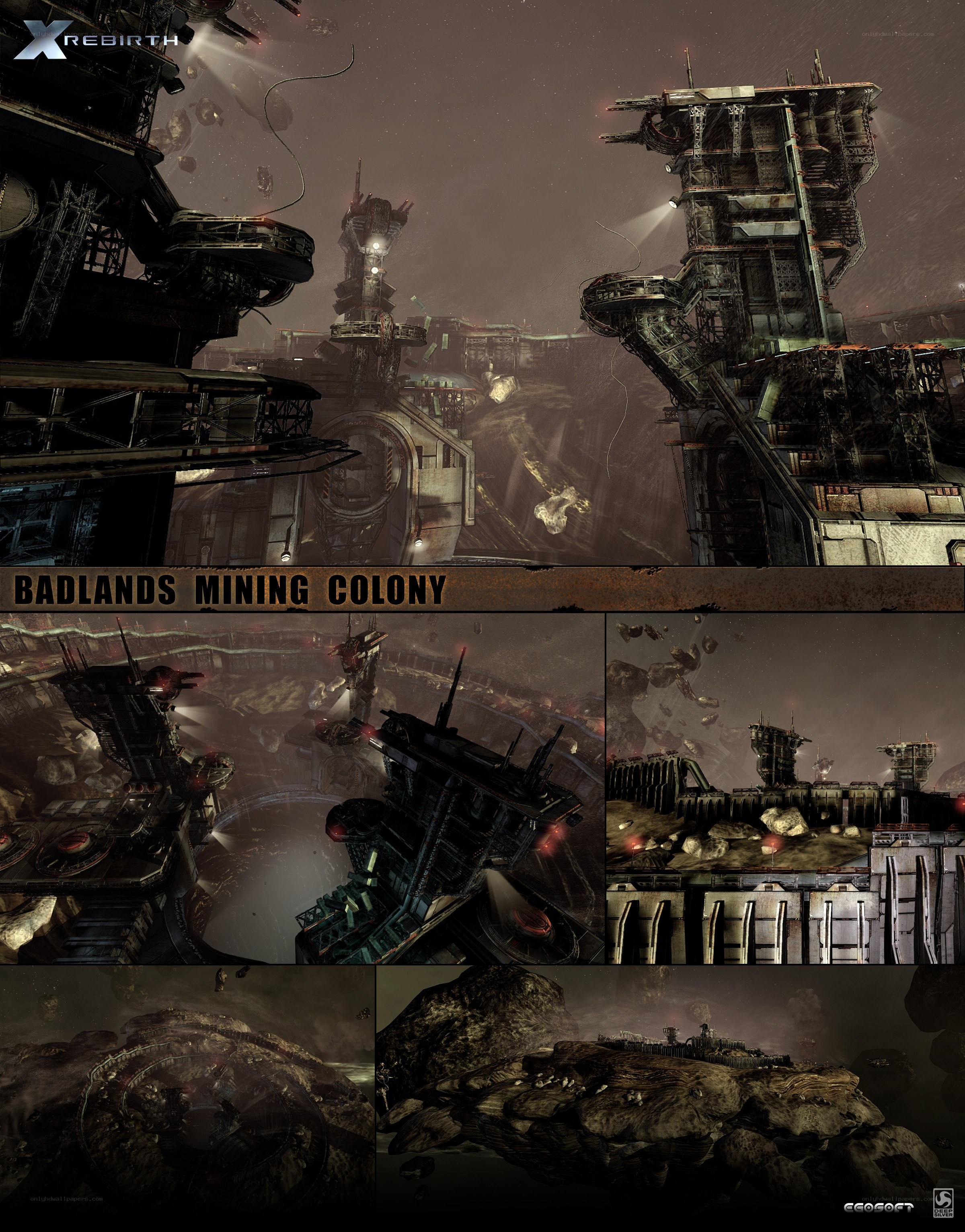 Badlands Mining Colony concept art