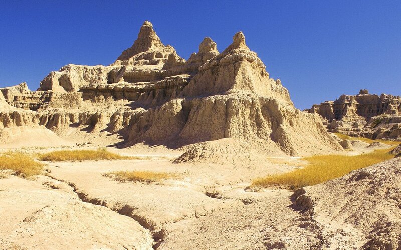 Badlands rock formations