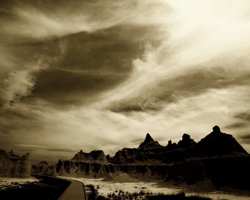 Badlands Rock Formations — Brown