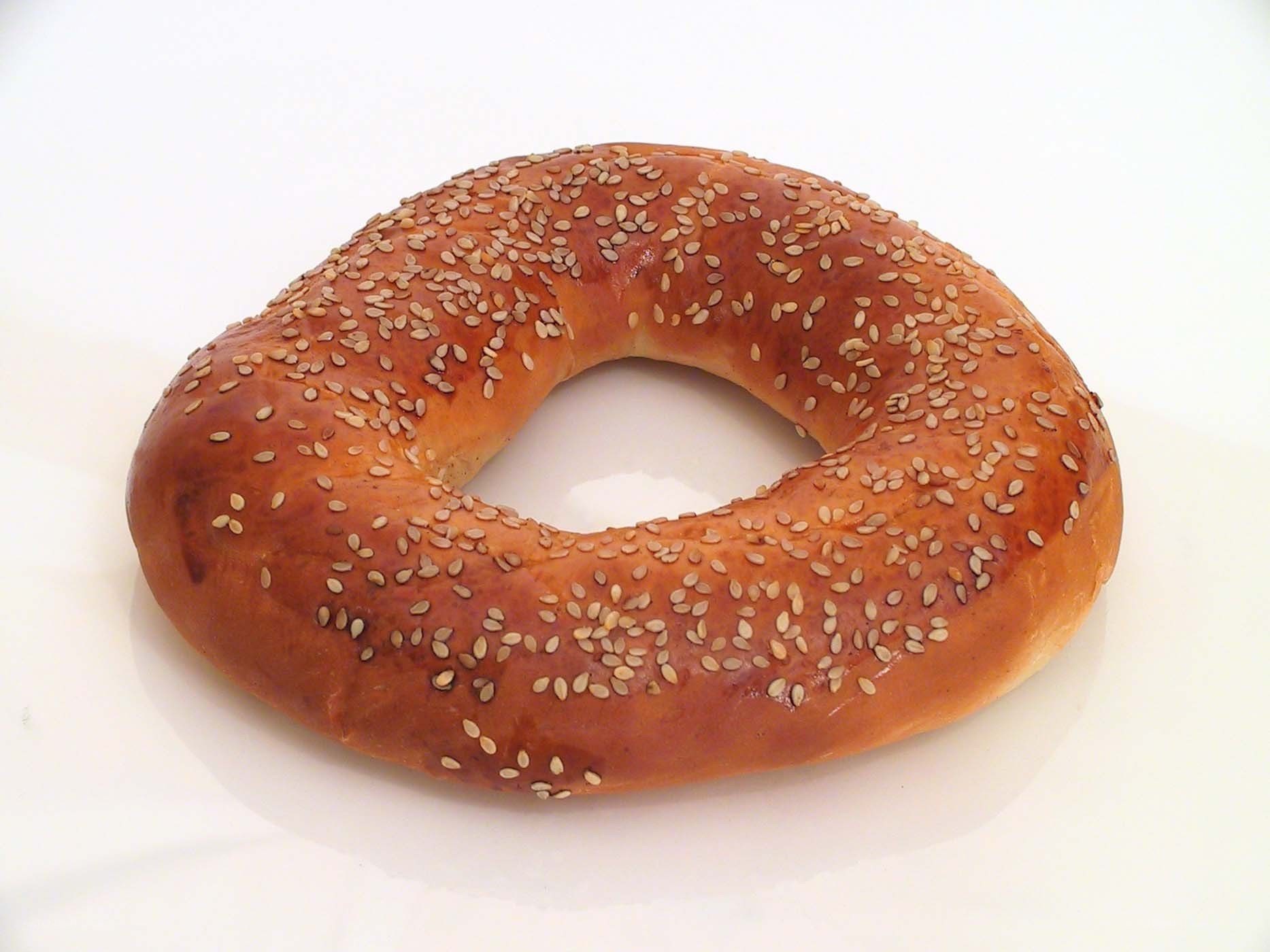 bagel with sesame seeds