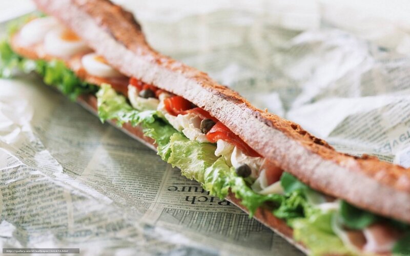 Baguette Sandwich — Green