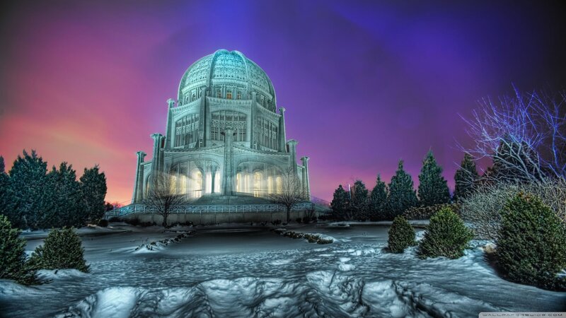 Bahá'í House of Worship — Purple