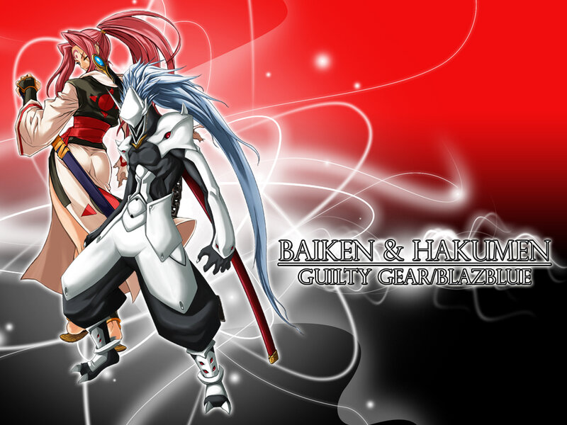 Baiken and Hakumen from Guilty Gear