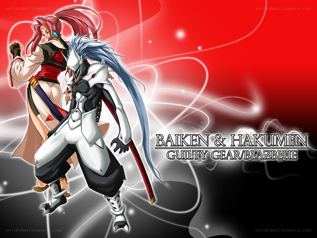 Baiken and Hakumen from Guilty Gear