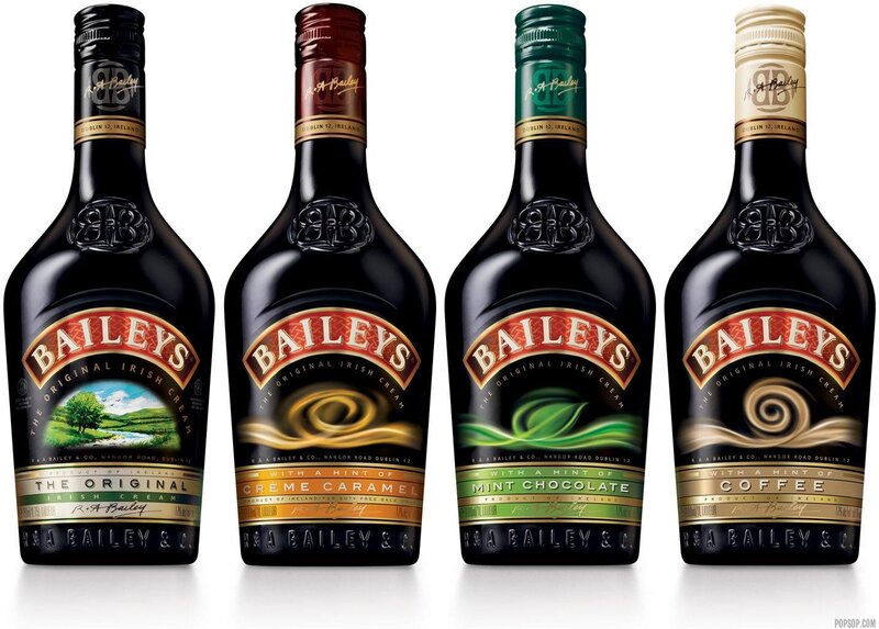 Baileys Irish Cream bottles