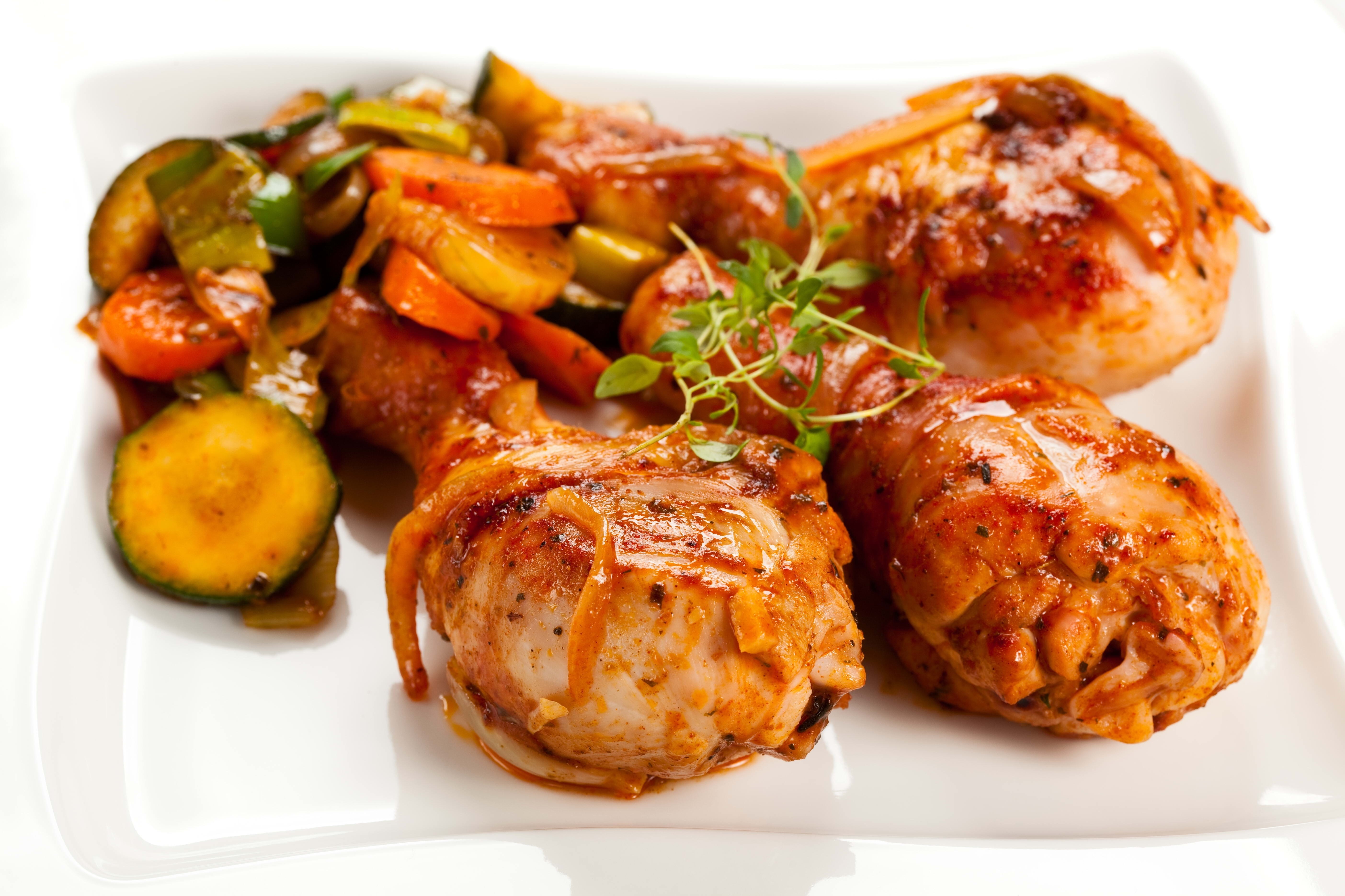 Baked chicken with vegetables