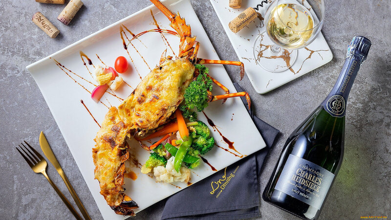 Baked Lobster Dish