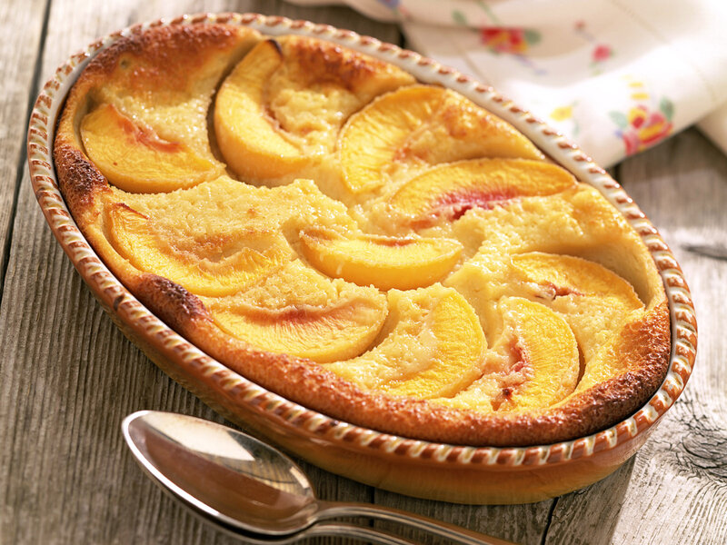 Baked Peach Cobbler