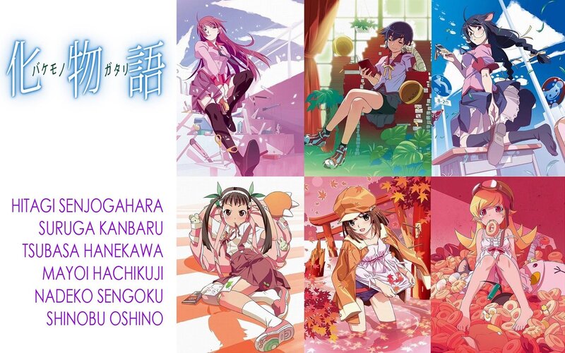 Bakemonogatari anime characters