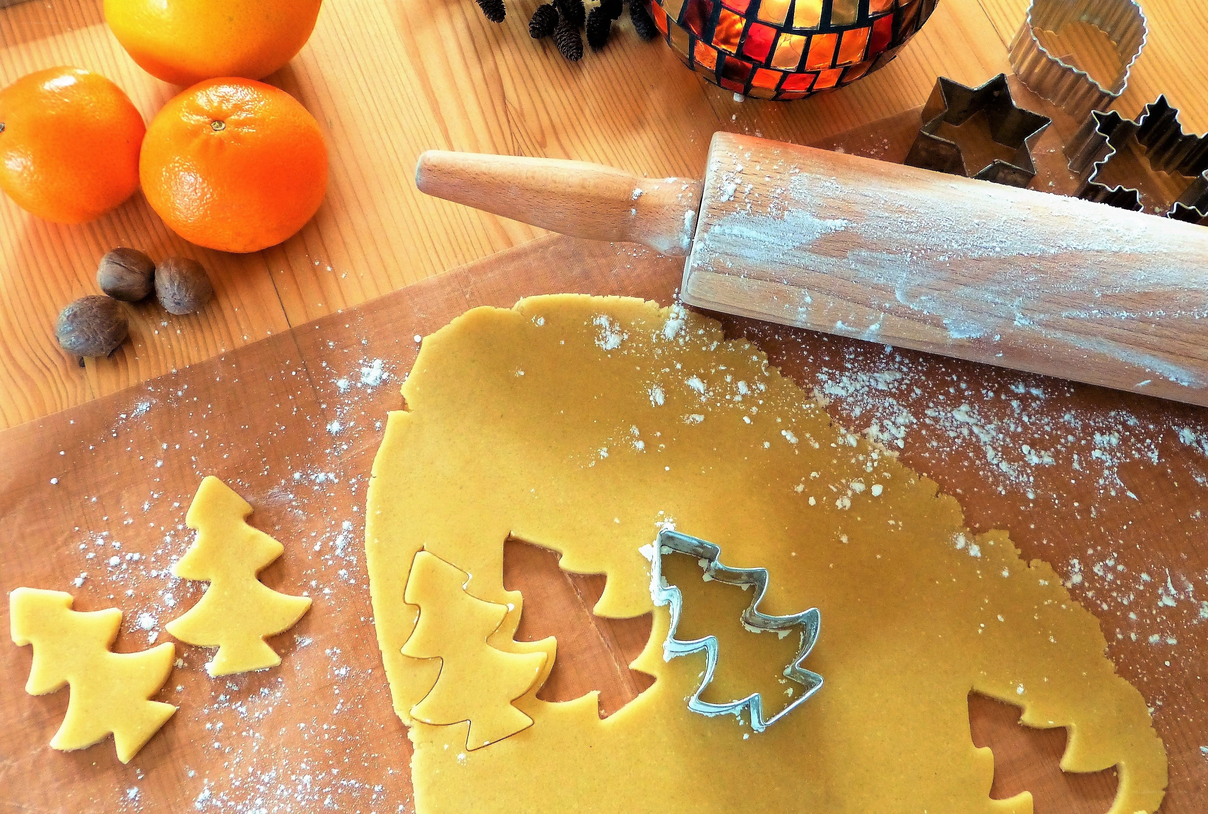 Baking Christmas cookies
