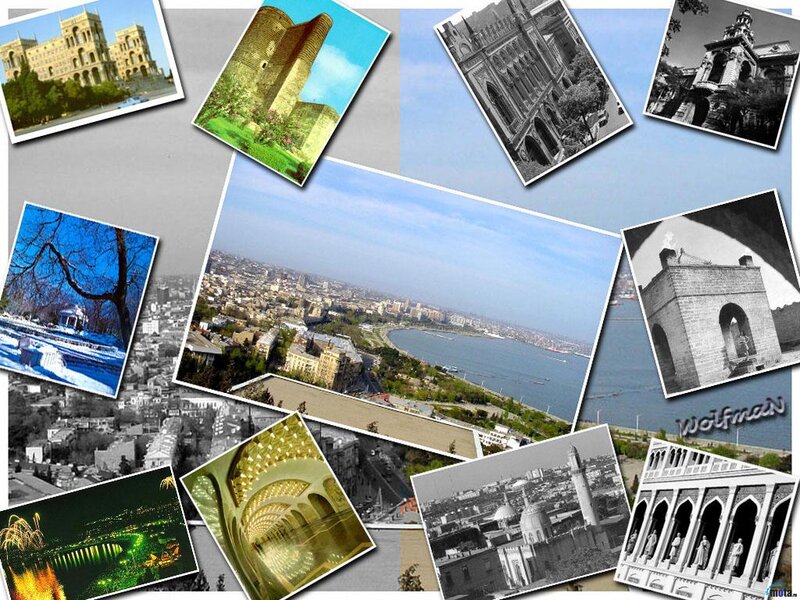 Baku Cityscape Collage