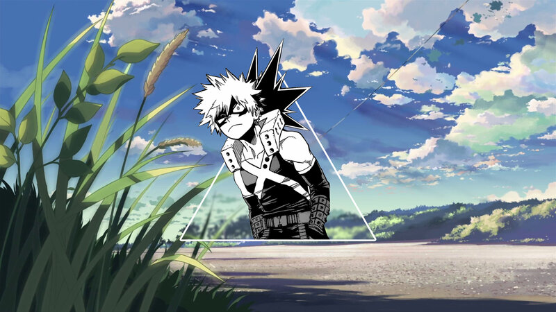 Bakugo in a Field