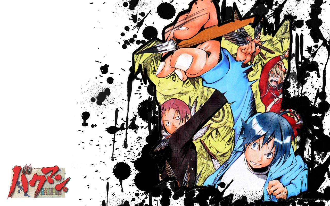 Bakuman anime character collage