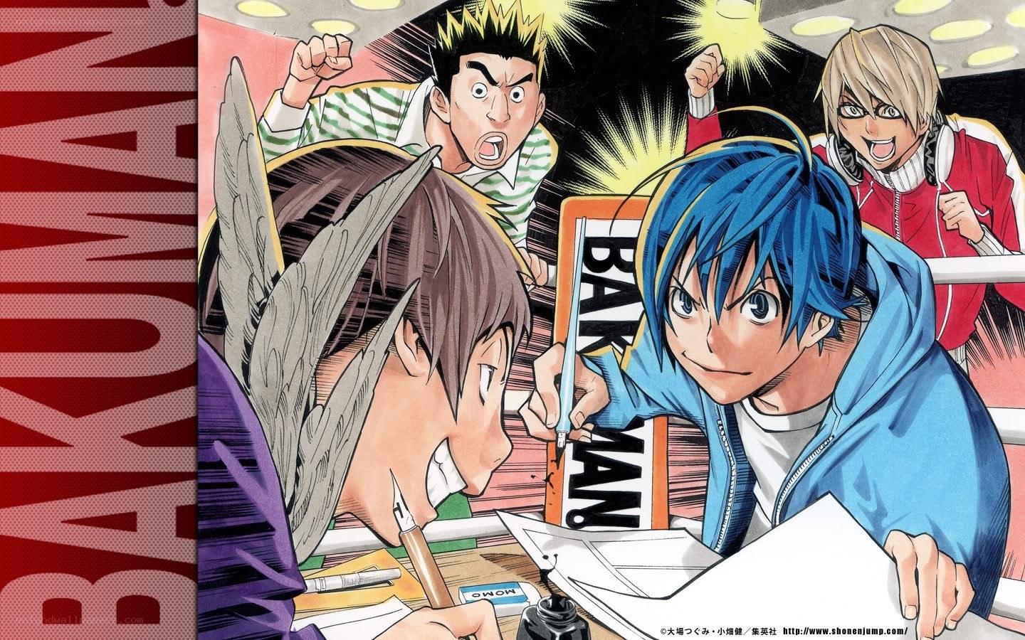 Bakuman manga scene