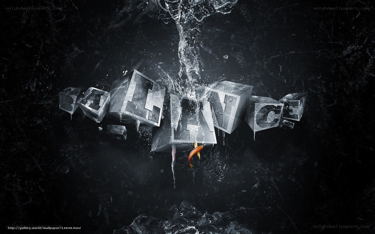 Balance text with water splash