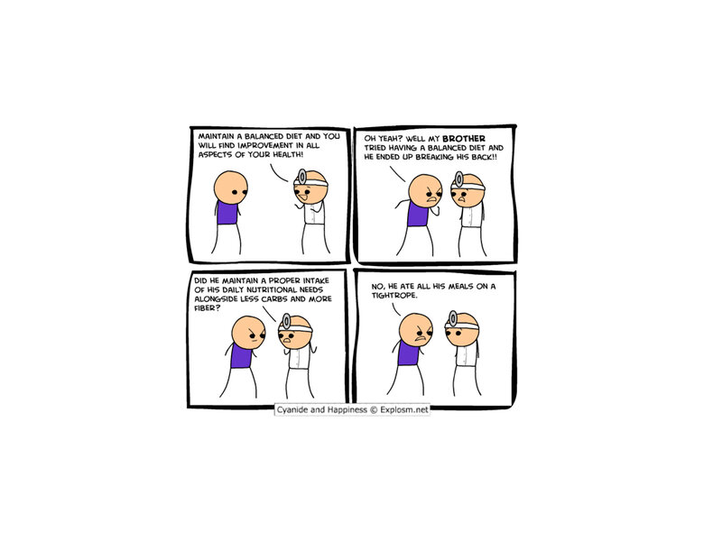 Balanced Diet Comic