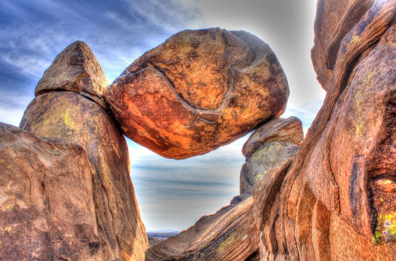 Balanced Rock Formation — Brown