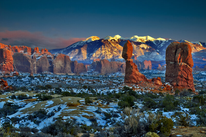 Balanced Rock Formation — Red