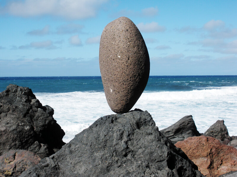 Balanced Rock on Coast