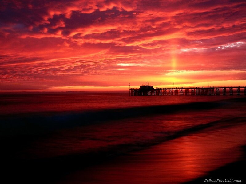 Balboa Pier at sunset