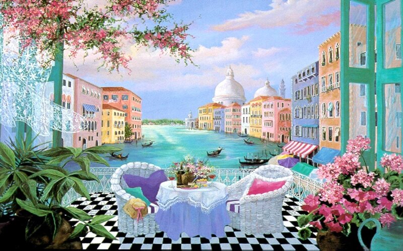 Balcony Overlooking Canal