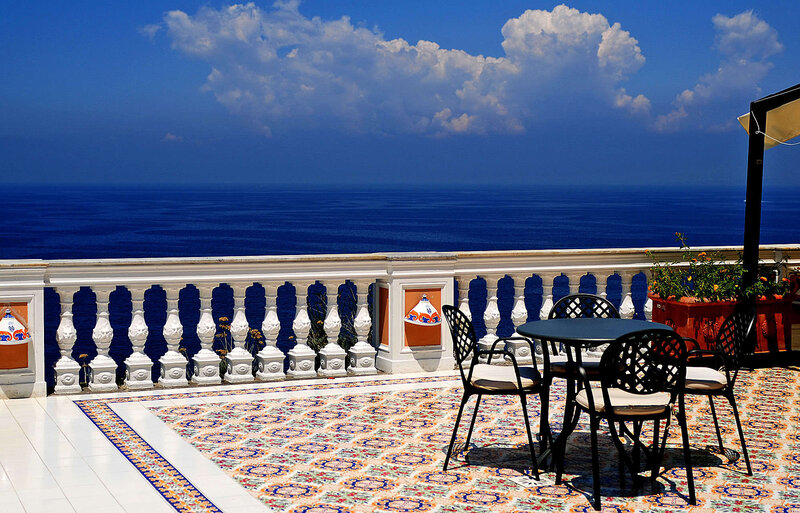 Balcony overlooking the sea