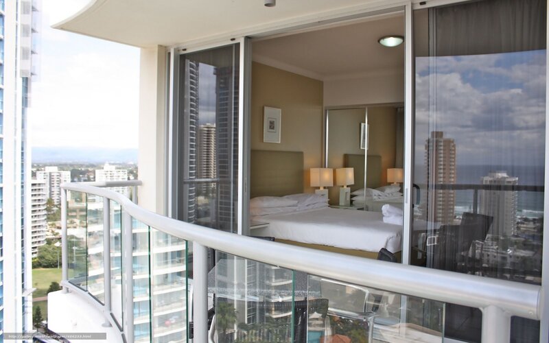 Balcony view of hotel room