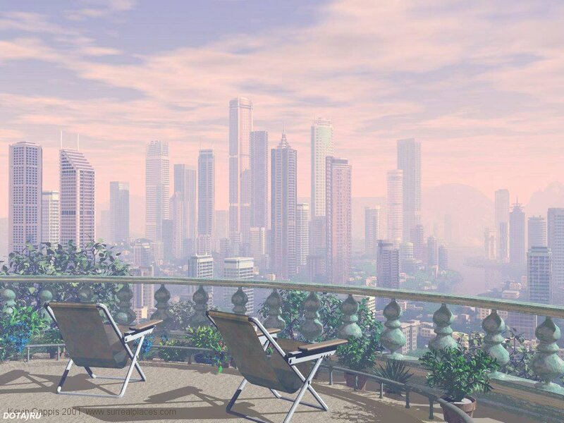 Balcony with City View