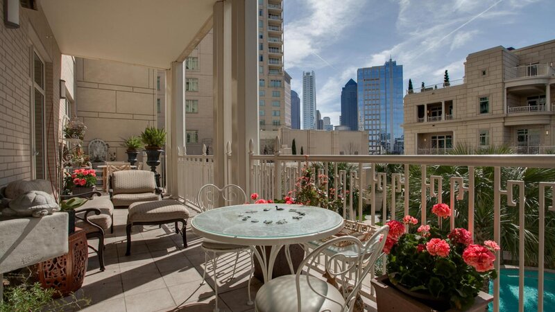 Balcony with City View — White, Serene, Afternoon
