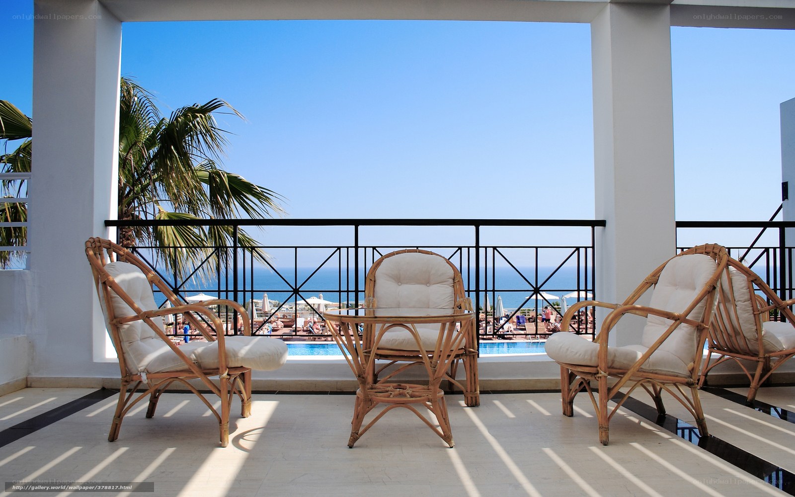 Balcony with ocean view